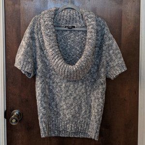 Kensie Chunk Knit Grey Boat Neck Sweater
